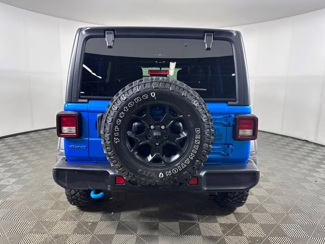 2023 Hydro Blue Pearl Coat Jeep Wrangler Base 4xe 4X4 SUV