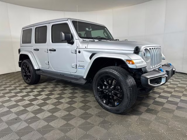 2023 Silver Zynith Clearcoat Jeep Wrangler Sahara 4xe 4X4 SUV