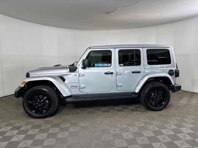2023 Silver Zynith Clearcoat Jeep Wrangler Sahara 4xe 4X4 SUV