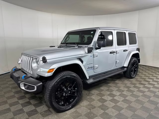 2023 Silver Zynith Clearcoat Jeep Wrangler Sahara 4xe 4X4 SUV