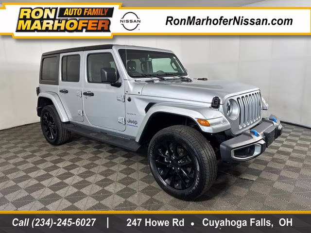 2023 Silver Zynith Clearcoat Jeep Wrangler Sahara 4xe 4X4 SUV