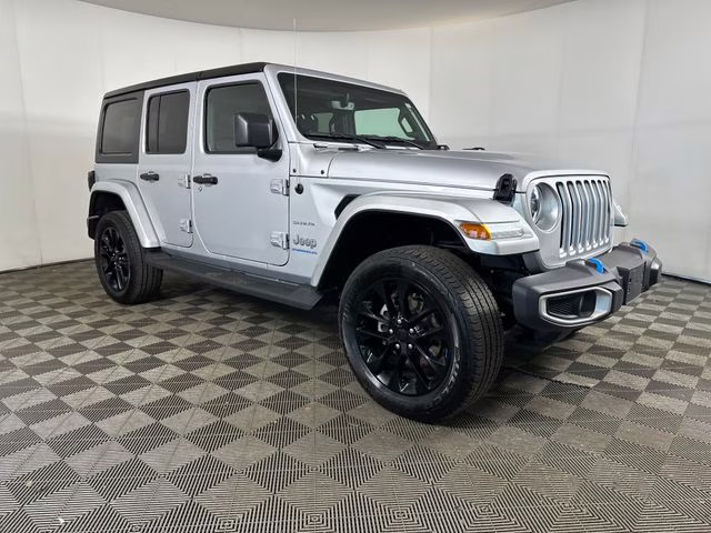 2023 Silver Zynith Clearcoat Jeep Wrangler Sahara 4xe 4X4 SUV