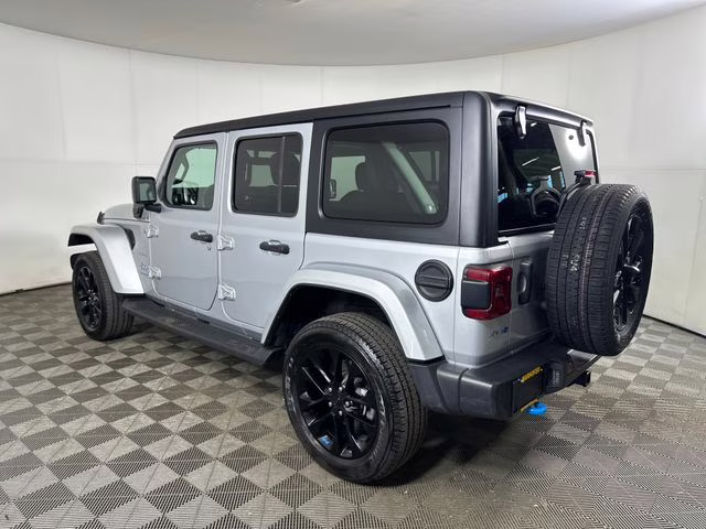 2023 Silver Zynith Clearcoat Jeep Wrangler Sahara 4xe 4X4 SUV
