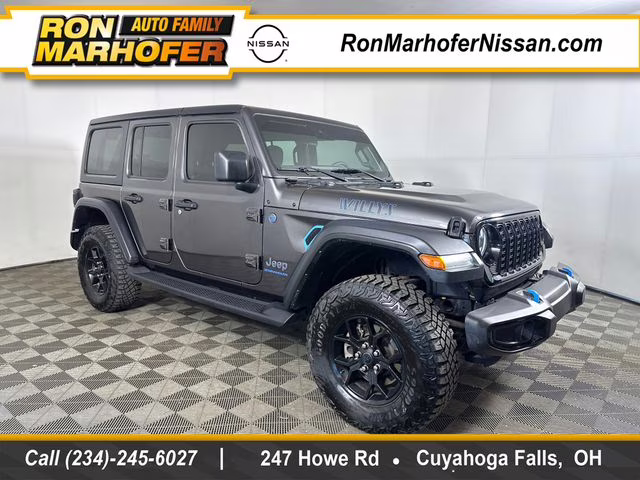 2024 Granite Crystal Metallic Clearcoat Jeep Wrangler Willys 4xe 4X4 SUV