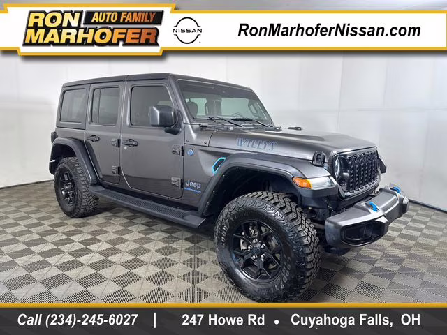 2024 Granite Crystal Metallic Clearcoat Jeep Wrangler Willys 4xe 4X4 SUV