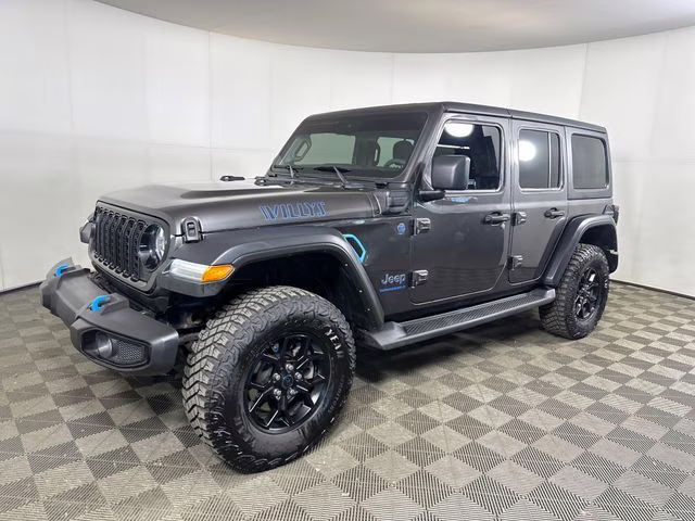 2024 Granite Crystal Metallic Clearcoat Jeep Wrangler Willys 4xe 4X4 SUV
