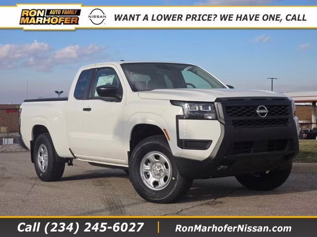 2026 Glacier White Nissan Frontier S 4X4 Truck