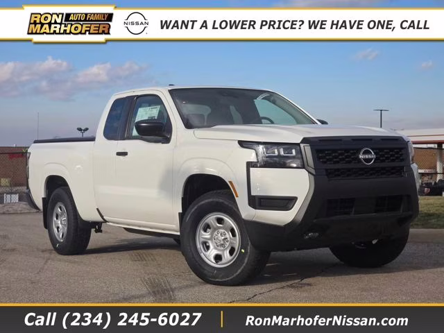 2026 Glacier White Nissan Frontier S 4X4 Truck