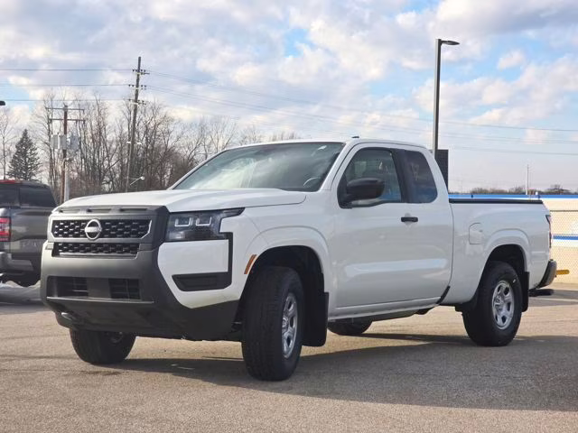 2026 Glacier White Nissan Frontier S 4X4 Truck
