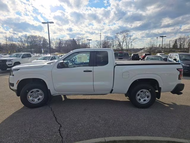 2026 Glacier White Nissan Frontier S 4X4 Truck