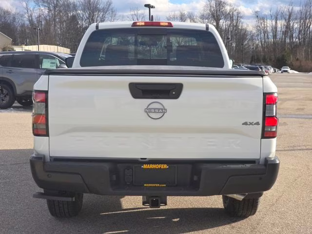 2026 Glacier White Nissan Frontier S 4X4 Truck