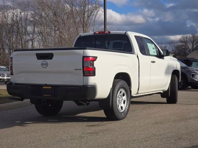 2026 Glacier White Nissan Frontier S 4X4 Truck