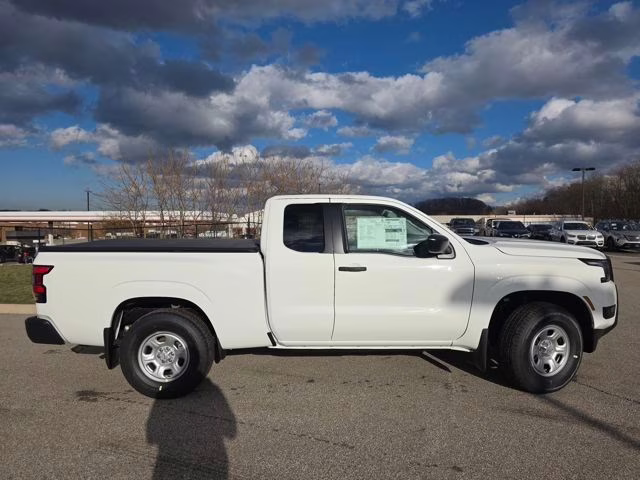 2026 Glacier White Nissan Frontier S 4X4 Truck