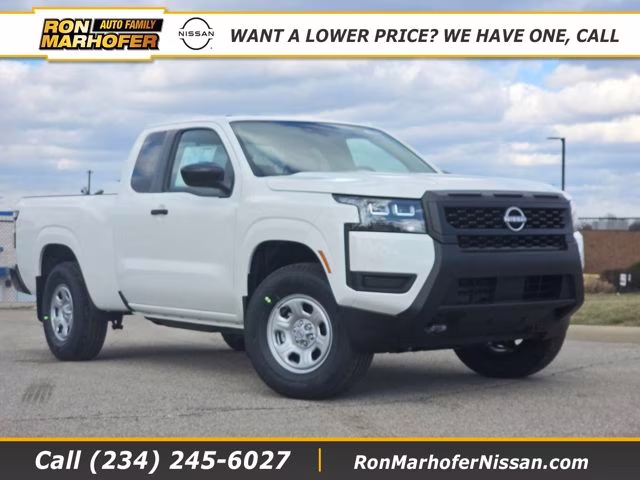 2026 Glacier White Nissan Frontier S 4X4 Truck