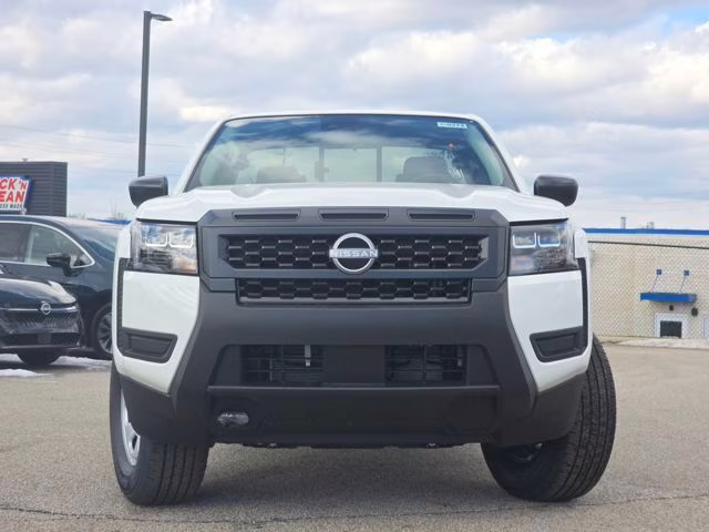 2026 Glacier White Nissan Frontier S 4X4 Truck