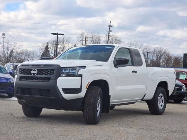 2026 Glacier White Nissan Frontier S 4X4 Truck
