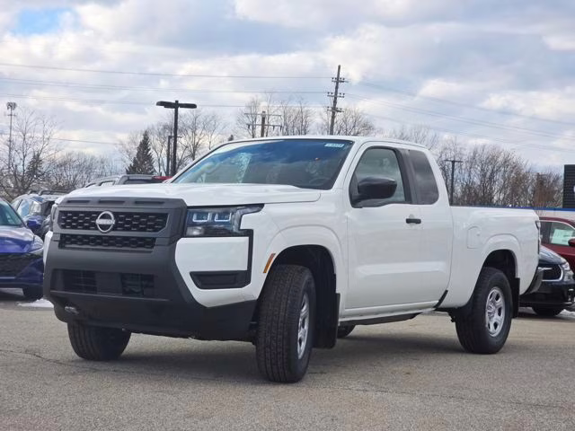 2026 Glacier White Nissan Frontier S 4X4 Truck