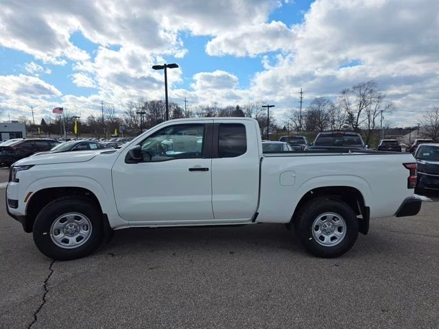 2026 Glacier White Nissan Frontier S 4X4 Truck