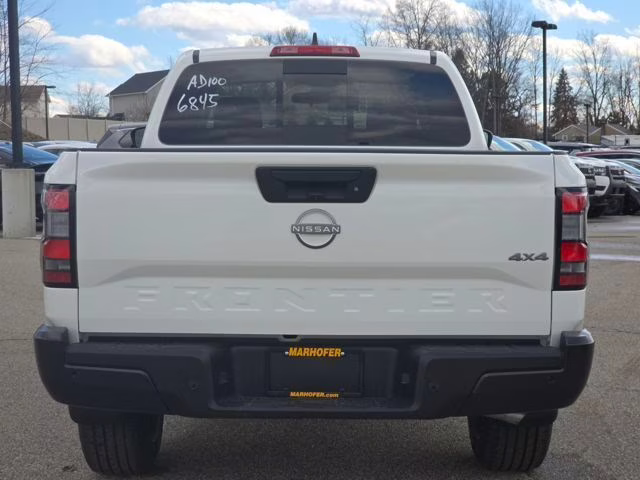 2026 Glacier White Nissan Frontier S 4X4 Truck