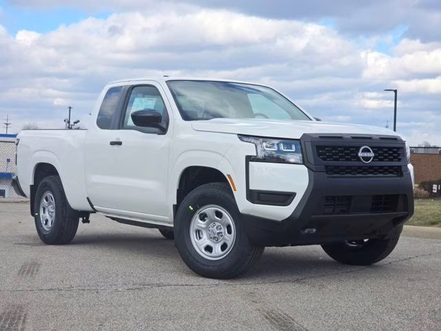 2026 Glacier White Nissan Frontier S 4X4 Truck