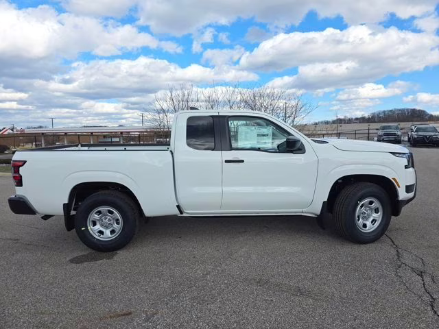 2026 Glacier White Nissan Frontier S 4X4 Truck