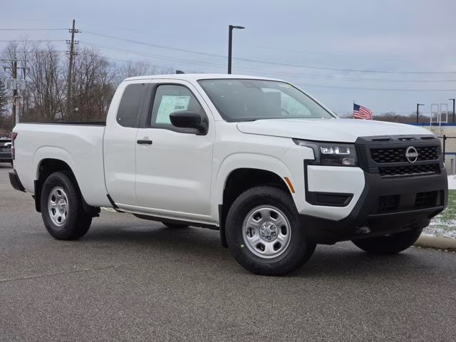 2026 Glacier White Nissan Frontier S 4X4 Truck