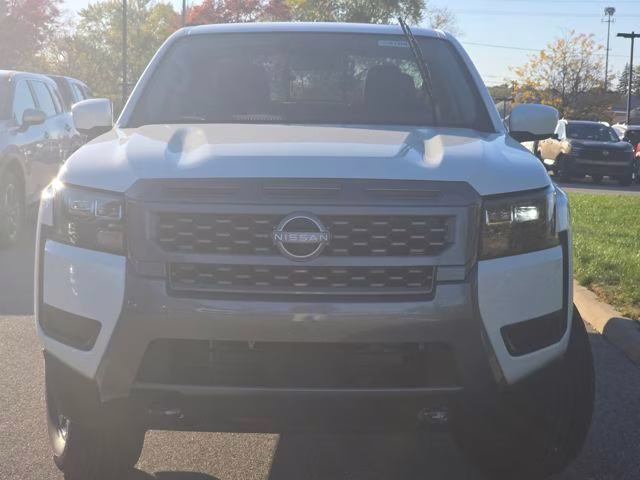 2026 Glacier White Nissan Frontier SV 4X4 Truck