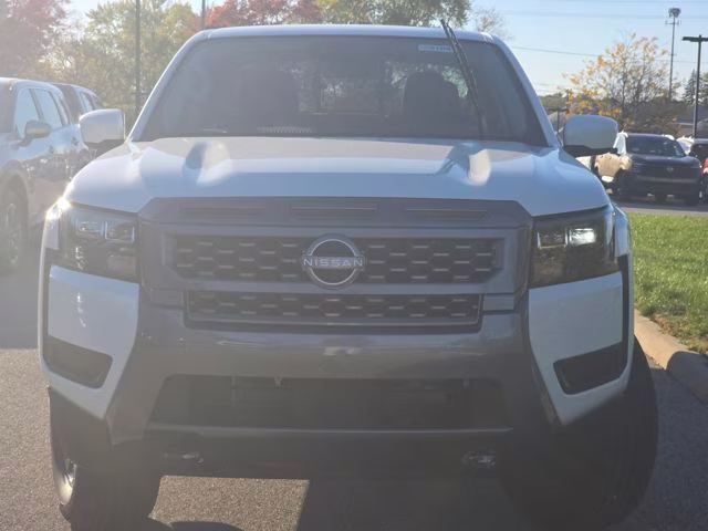 2026 Glacier White Nissan Frontier SV 4X4 Truck