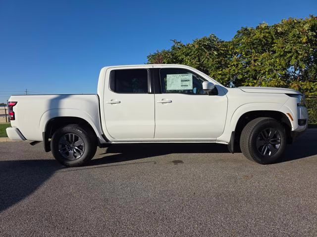 2026 Glacier White Nissan Frontier SV 4X4 Truck