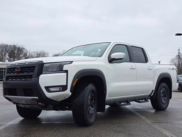 2026 Glacier White Nissan Frontier PRO-4X 4X4 Truck