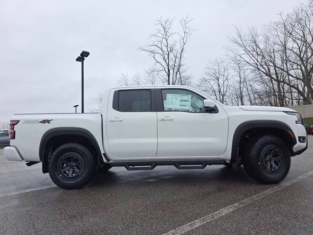 2026 Glacier White Nissan Frontier PRO-4X 4X4 Truck