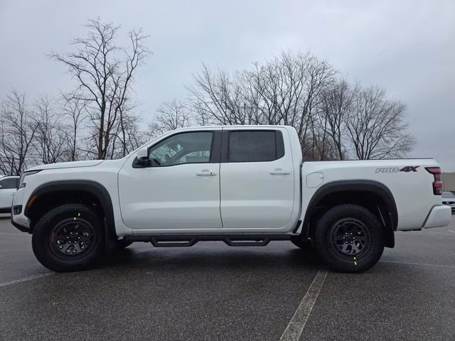 2026 Glacier White Nissan Frontier PRO-4X 4X4 Truck