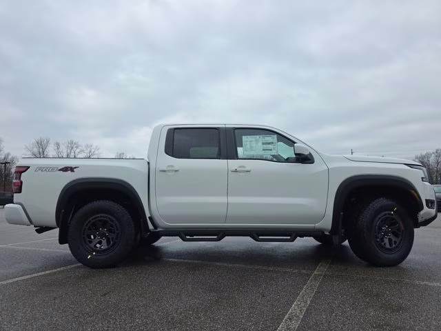 2026 Glacier White Nissan Frontier PRO-4X 4X4 Truck