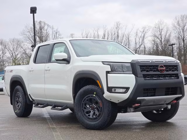 2026 Glacier White Nissan Frontier PRO-4X 4X4 Truck