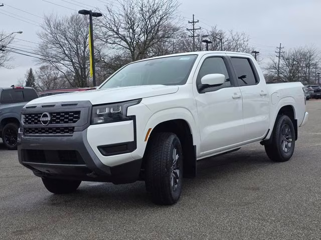 2026 Glacier White Nissan Frontier SV 4X4 Truck