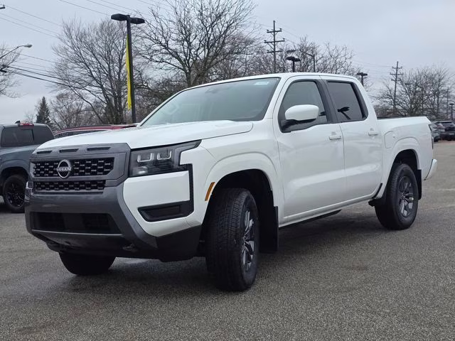 2026 Glacier White Nissan Frontier SV 4X4 Truck