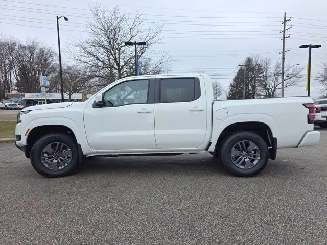 2026 Glacier White Nissan Frontier SV 4X4 Truck