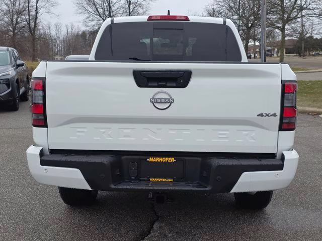 2026 Glacier White Nissan Frontier SV 4X4 Truck