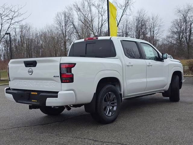2026 Glacier White Nissan Frontier SV 4X4 Truck