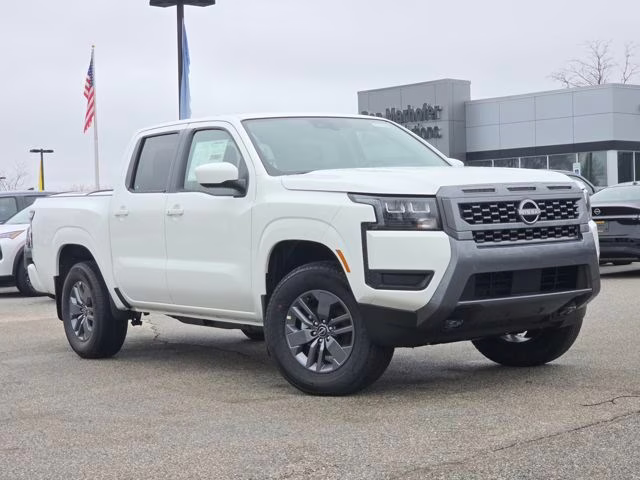 2026 Glacier White Nissan Frontier SV 4X4 Truck