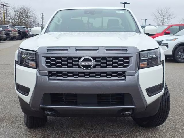 2026 Glacier White Nissan Frontier SV 4X4 Truck
