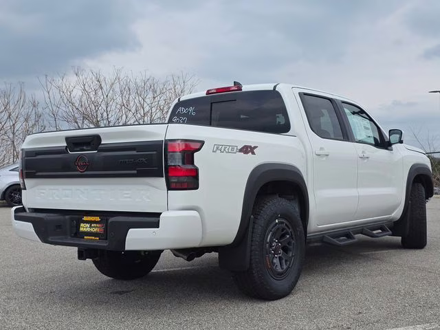 2026 Glacier White Nissan Frontier PRO-4X 4X4 Truck