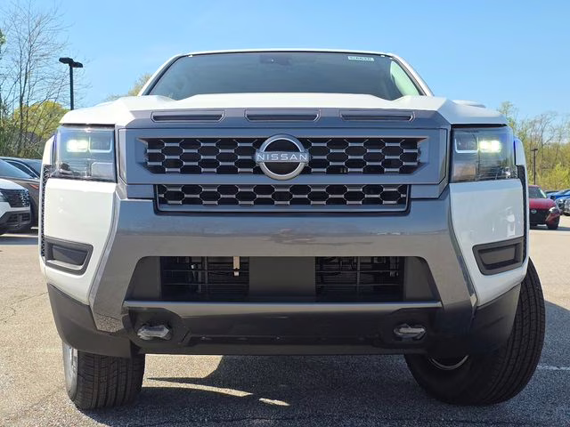 2026 Glacier White Nissan Frontier SV 4X4 Truck