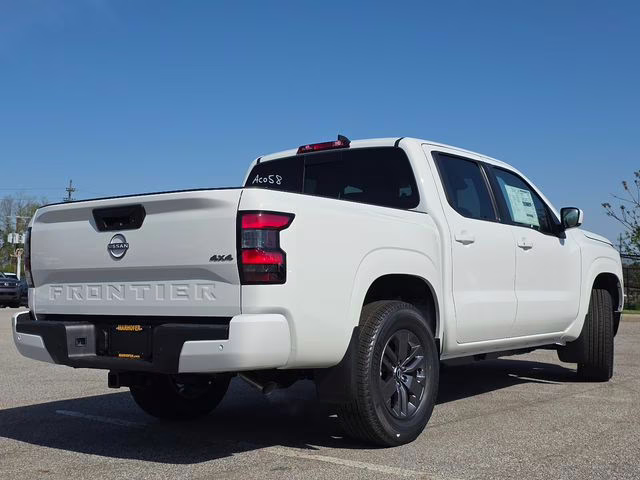 2026 Glacier White Nissan Frontier SV 4X4 Truck