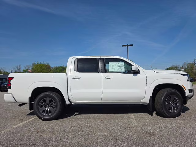 2026 Glacier White Nissan Frontier SV 4X4 Truck