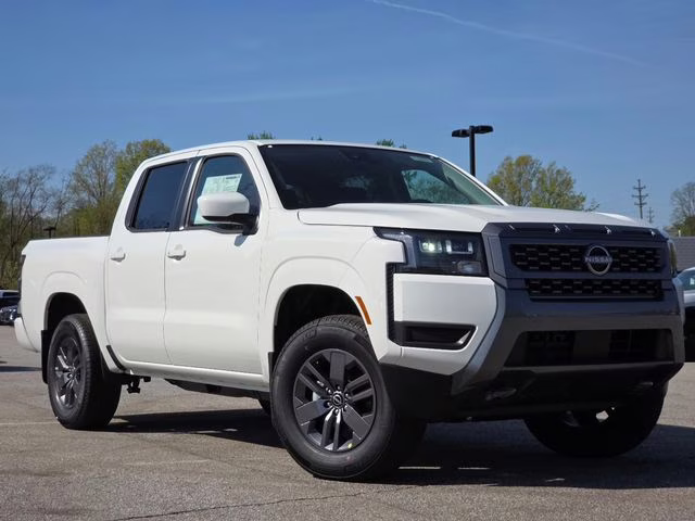 2026 Glacier White Nissan Frontier SV 4X4 Truck