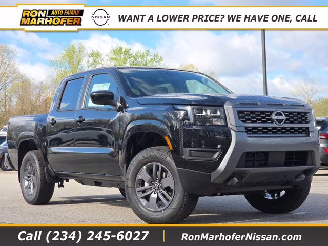 2026 Super Black Nissan Frontier SV 4X4 Truck