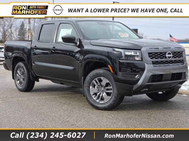 2026 Super Black Nissan Frontier SV 4X4 Truck