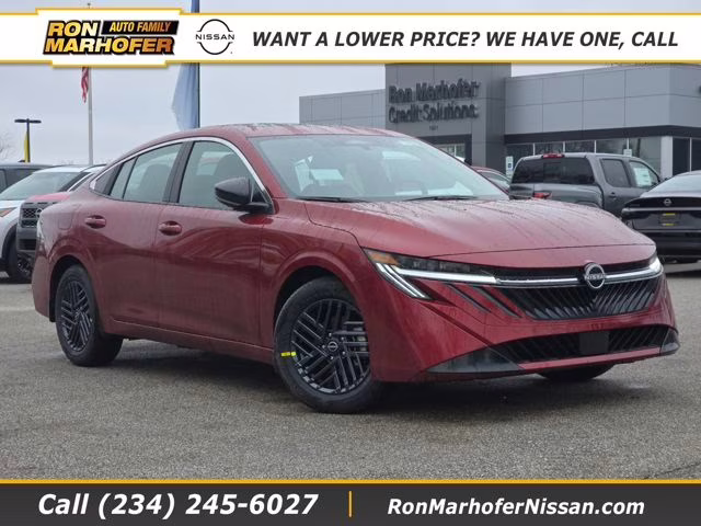 2026 Scarlet Ember Tintcoat Nissan Sentra SV FWD Sedan