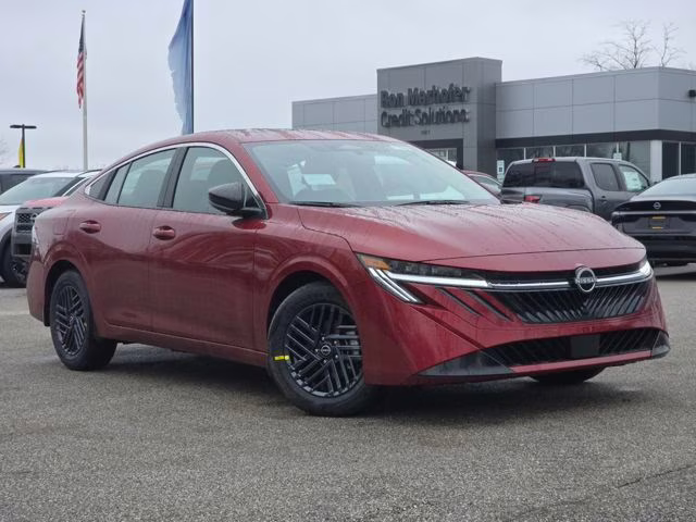 2026 Scarlet Ember Tintcoat Nissan Sentra SV FWD Sedan